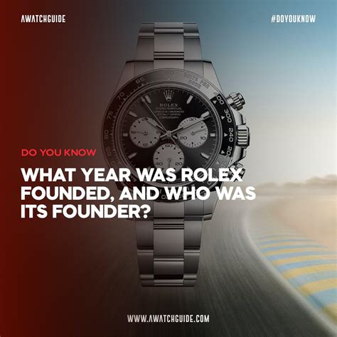 when was rolex established.